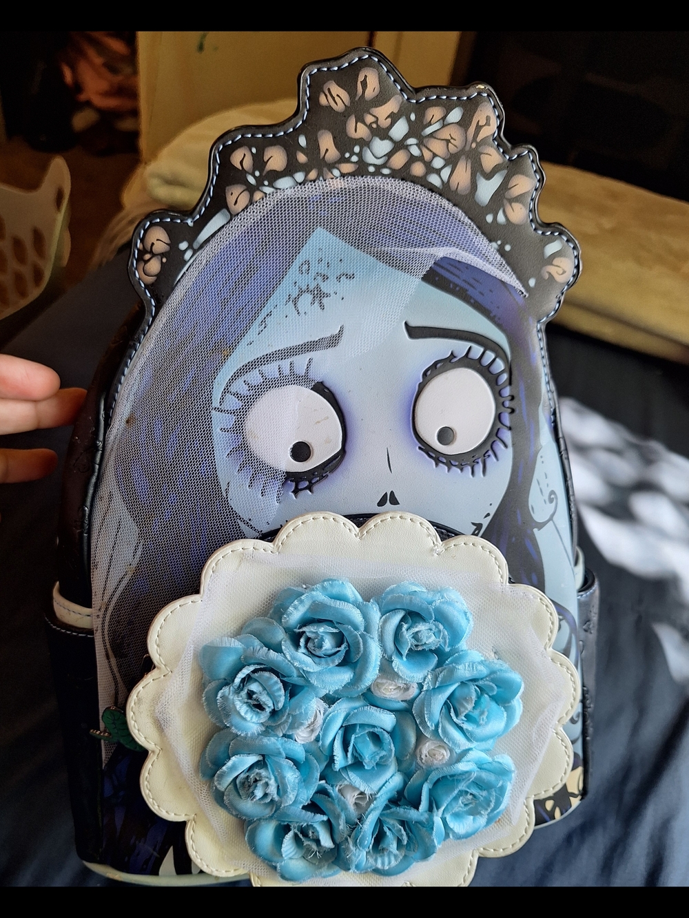 Loungefly Blue Floral Emily Bride Backpack